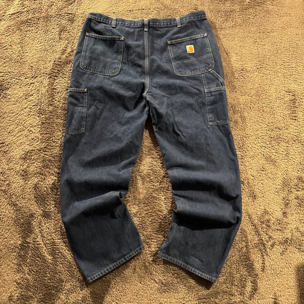 Carhartt B13-DST Loose Original Fit Carpenter Jeans Mens 42x32 Dark Stone Wash